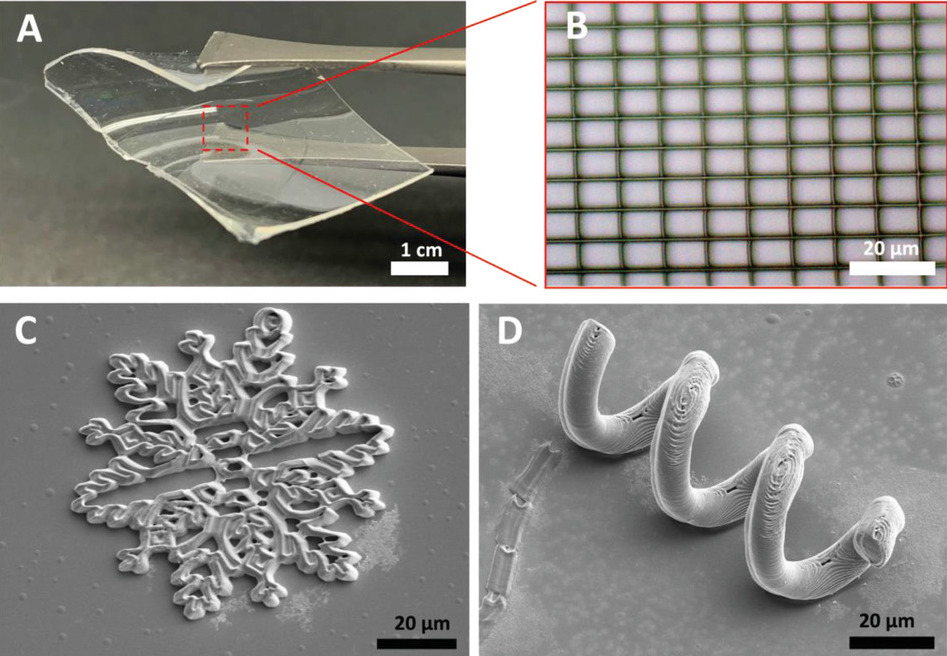  3Dプリントされた微細構造の例　出典：ヒューストン大学